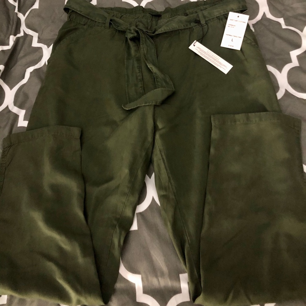 NWT Sanctuary Tencel Paper Bag Pants